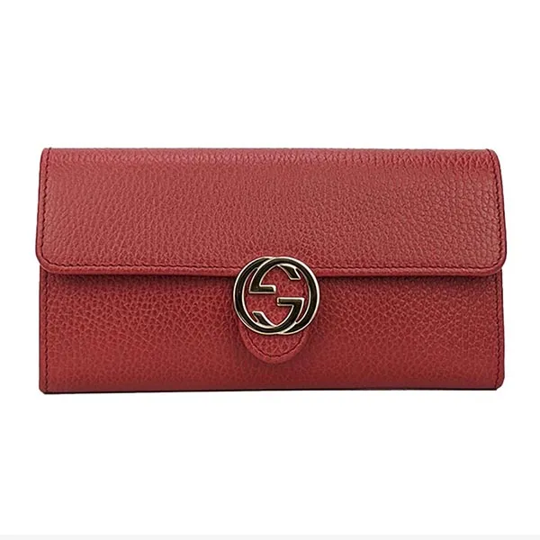 Ví Nữ Gucci Icon GG Interlocking Wallet Red 615524 Màu Đỏ - Túi xách - Vua Hàng Hiệu