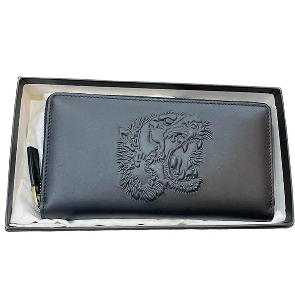 Ví Gucci Tiger Supreme Wallet In Black Màu Đen - Túi xách - Vua Hàng Hiệu