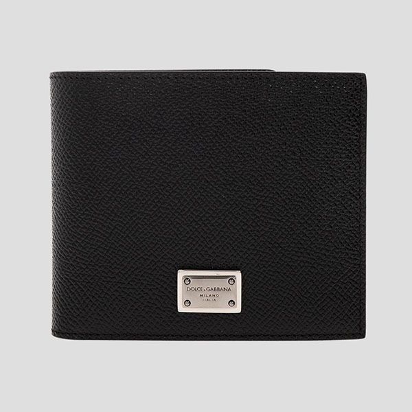 Ví Nam Dolce & Gabbana D&G Black Leather BP1321 AG219 80999 Màu Đen - 1