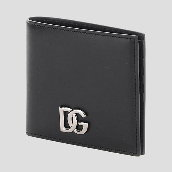 Ví Nam Dolce & Gabbana D&G Black Leather With Logo DG BP1321 AW576 80999 Màu Đen - 4