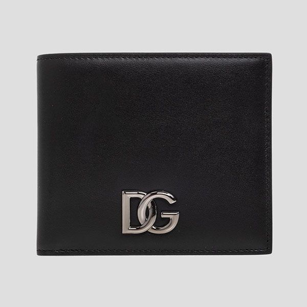 Ví Nam Dolce & Gabbana D&G Black Leather With Logo DG BP1321 AW576 80999 Màu Đen - 1
