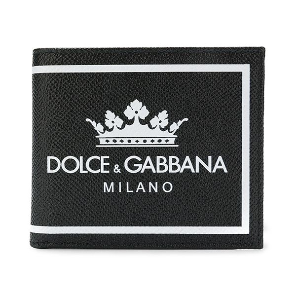 Ví Nam Dolce & Gabbana D&G Crown Logo Print Wallet BP1321AI475 HNR18 Màu Đen - 1