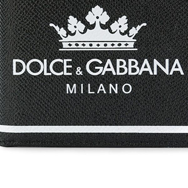 Ví Nam Dolce & Gabbana D&G Crown Logo Print Wallet BP1321AI475 HNR18 Màu Đen - 4