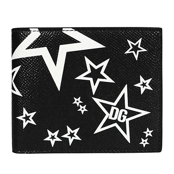 Ví Nam Dolce & Gabbana D&G Leather Star Print Wallet BP1321 Màu Đen - Túi xách - Vua Hàng Hiệu