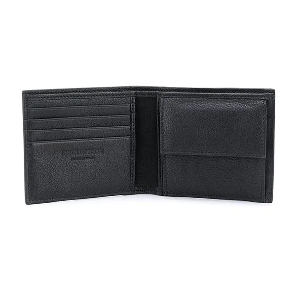 Ví Nam Dsquared2 Be Icon Dsquared2 Leather Wallet WAM001512903205 Màu Đen