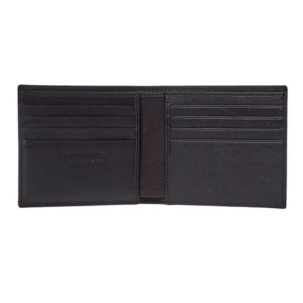Ví Nam Dsquared2 Wallet In Black Graphic Màu Đen