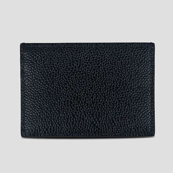 Ví Nam Thom Browne Card Holder Black Stripe Single MAW100A 00198 001 Màu Đen