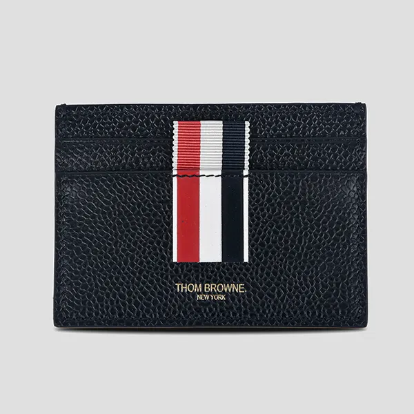 Ví Nam Thom Browne Card Holder Black Stripe Single MAW100A 00198 001 Màu Đen