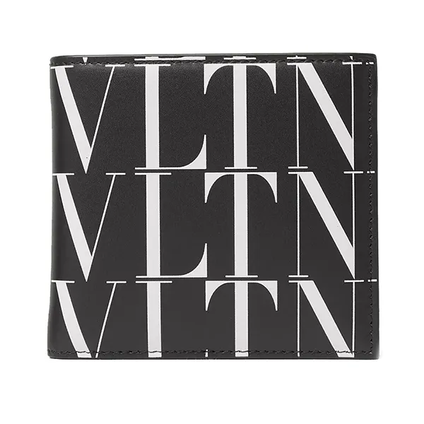 Ví Nam Valentino Garavani VLTN Bifold Wallet Màu Đen Trắng - Túi xách - Vua Hàng Hiệu