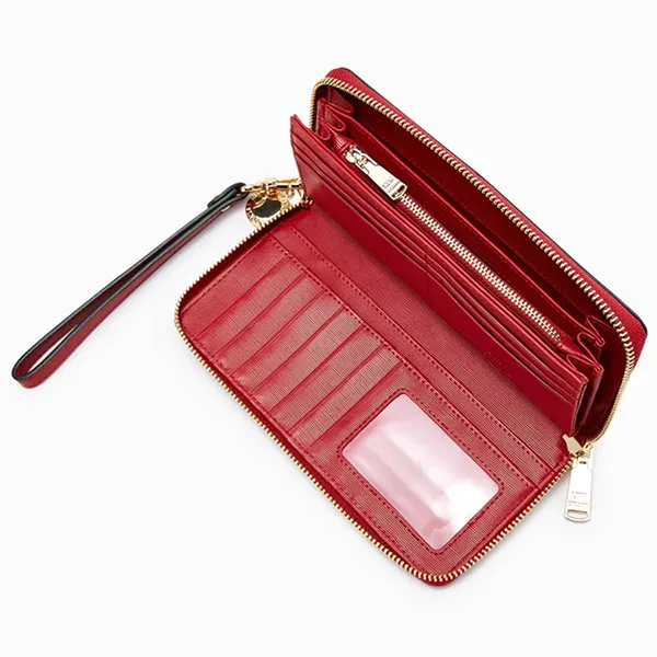 Ví Nữ Lyn Coin Continental Zip Wallets LL22CWS022 Màu Đỏ