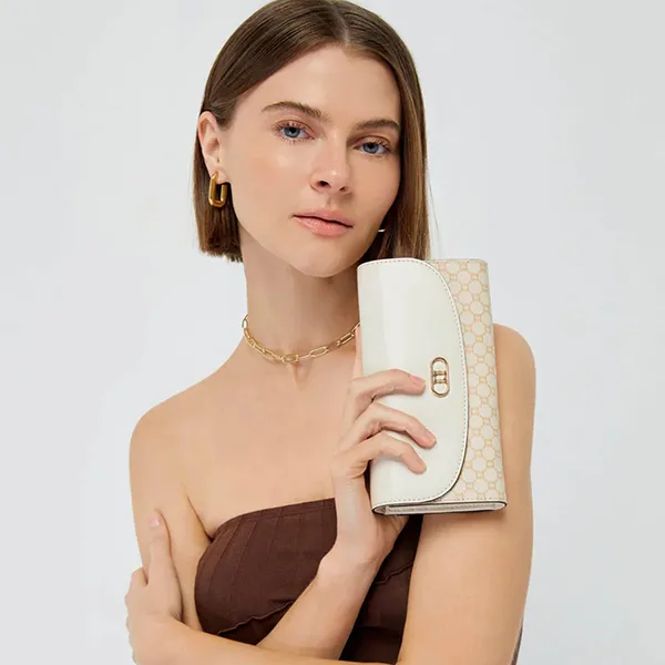 Ví Nữ Lyn Lavias Long Wallets LL23CWS010 Màu Trắng