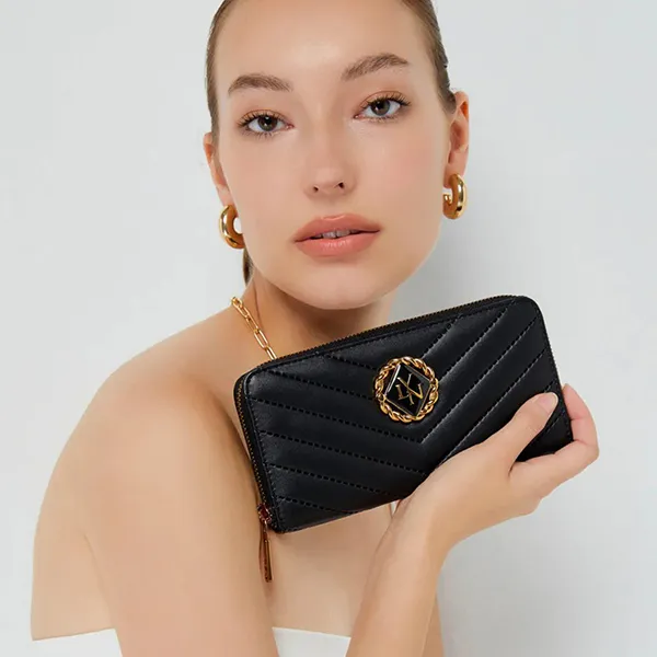 Ví Nữ Lyn Sesia Long Wallets LL23CWF023 Màu Đen