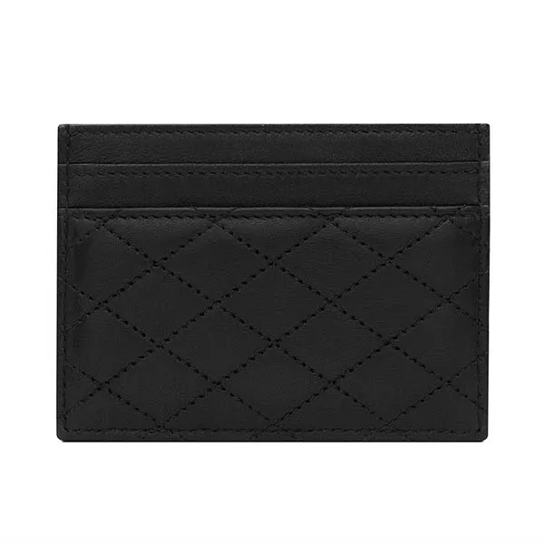 Ví Nữ Yves Saint Laurent YSL Gaby Card Case In Quilted Lambskin Màu Đen - 3
