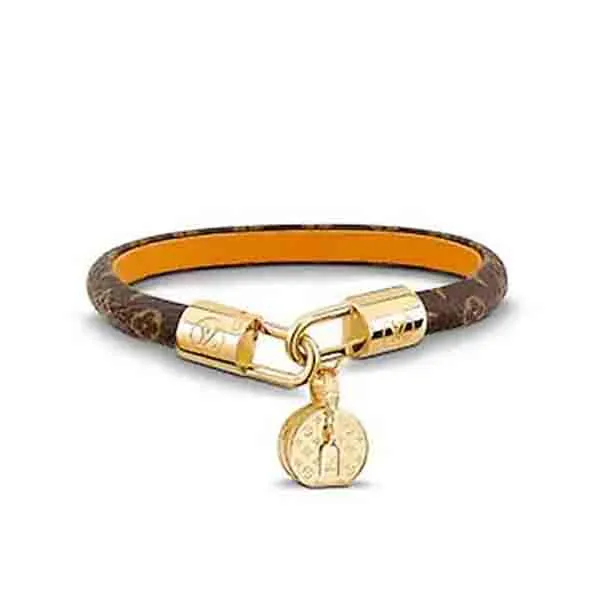 Vòng Đeo Tay Nữ Louis Vuitton LV Tribute Bracelet Túi Tròn Size 17 - 2