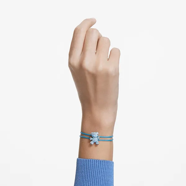 Vòng Đeo Tay Nữ Swarovski Teddy bracelet Bear, Blue, Rhodium Plated 5642980 Màu Xanh - Trang sức - Vua Hàng Hiệu