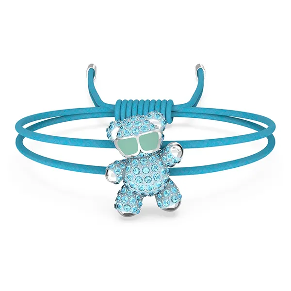 Vòng Đeo Tay Nữ Swarovski Teddy bracelet Bear, Blue, Rhodium Plated 5642980 Màu Xanh - Trang sức - Vua Hàng Hiệu