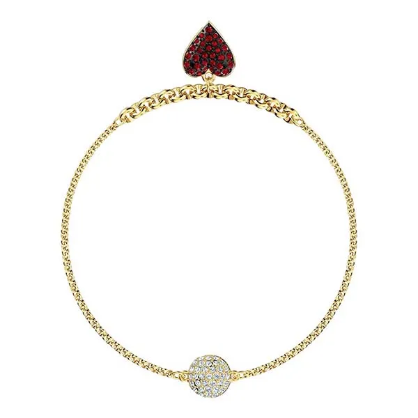 Vòng Đeo Tay Swarovski Strand Charm Bracelet 5517641 Màu Vàng