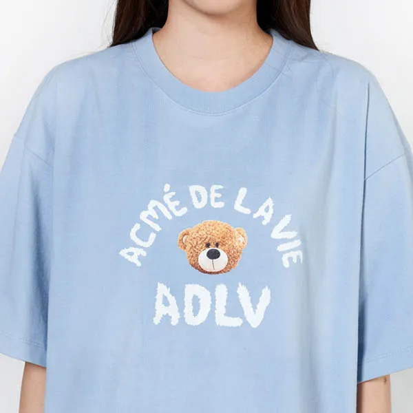 Áo Phông Acmé De La Vie ADLV Teddy Bear ADLV-21SS-SSADSB-TBD T-shirt Màu Xanh Blue