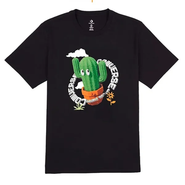 Áo Phông Converse Animated Cactus Graphic Tee - 10023995-A02 Tshirt Màu Đen - Thời trang - Vua Hàng Hiệu