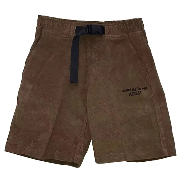 Quần Short Acmé De La Vie ADLV Corduroy Buckle Tape Brown Màu Nâu - Thời trang - Vua Hàng Hiệu