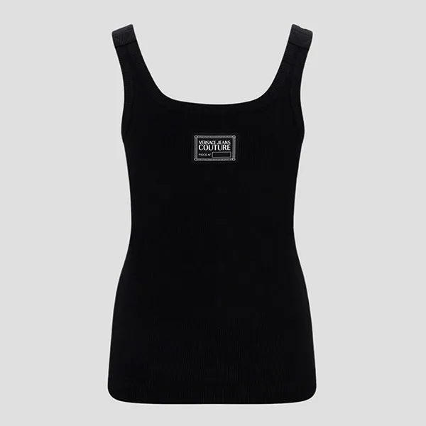 Áo Ba Lỗ Nữ Versace Jean Couture Tank Top Black Buckle Gold 74HAM619 J0004 899 Màu Đen