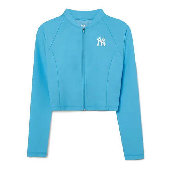 Áo Bơi Nữ MLB Basic Crop Zip-up Rash Guard New York Yankees 3FSWB1033-50ABS Màu Xanh Blue - Thời trang - Vua Hàng Hiệu