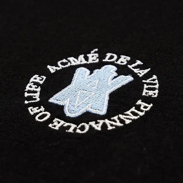 Áo Croptop Nữ Acmé De La Vie ADLV X Lisa A Logo Emblem Emb Tshirt Màu Đen - Thời trang - Vua Hàng Hiệu