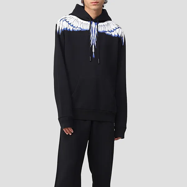 Áo Hoodie Nam Marcelo Burlon Icon Wings CMBB007C99FLE001 1001 Màu Đen
