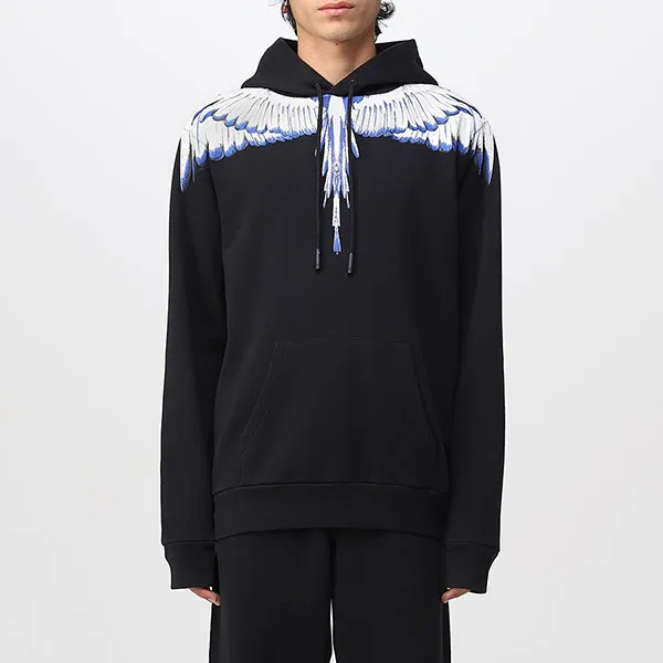 Áo Hoodie Nam Marcelo Burlon Icon Wings CMBB007C99FLE001 1001 Màu Đen