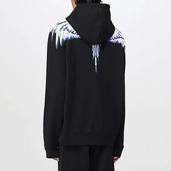 Áo Hoodie Nam Marcelo Burlon Icon Wings CMBB007C99FLE001 1001 Màu Đen