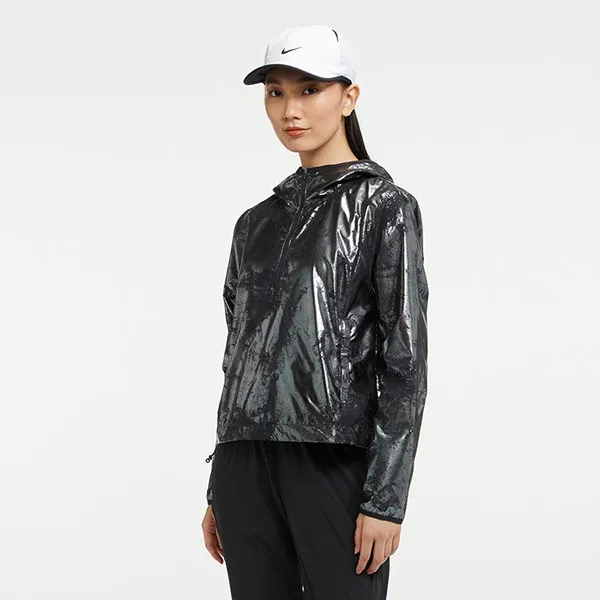 Áo Khoác Nữ Nike Air Women's Running Jacket DV7258-010 Màu Đen Size XL