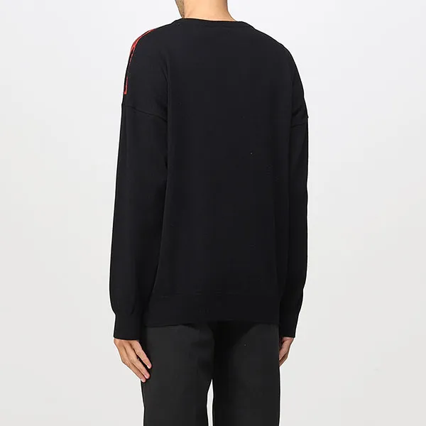 Áo Len Nam Marcelo Burlon Icon Wings CMHE033F22KNI002 1025 Màu Đen