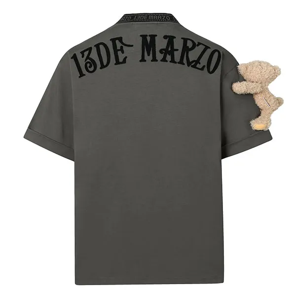 Áo Phông 13 De Marzo Round Neck Stitch Logo T-Shirt FR-JX-529 Màu Xám Size S