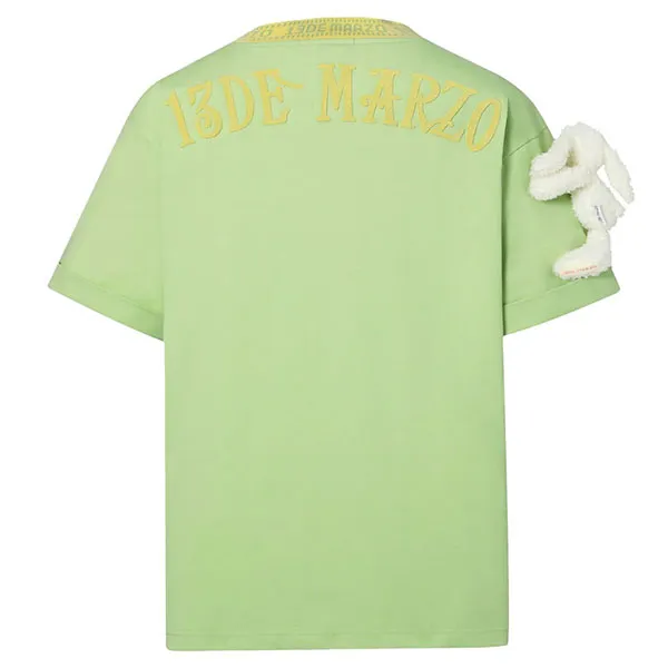 Áo Phông 13 De Marzo Round Neck Stitch Logo T-Shirt FR-JX-529 Màu Xanh Green Size S