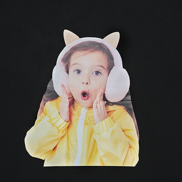 Áo Phông Acmé De La Vie ADLV Baby Face Cat Earplug Short Sleeve Tshirt Màu Đen - 3