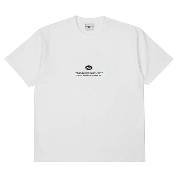 Áo Phông Acmé De La Vie ADLV Back Spread Slogan Short Sleeve Tshirt Màu Trắng (Mặt Sau Hồng) Size 1 - Thời trang - Vua Hàng Hiệu