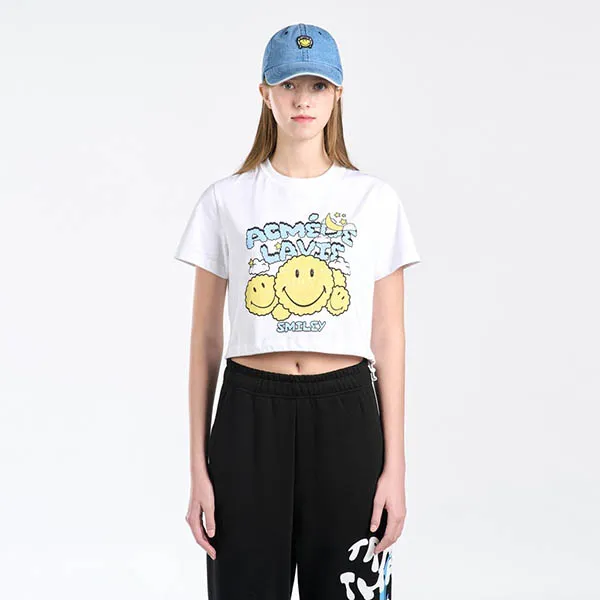 Áo Croptop Acmé De La Vie ADLV Croptop T-shirt Màu Trắng - Thời trang - Vua Hàng Hiệu