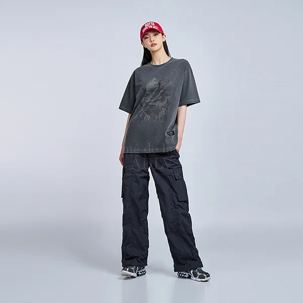 Áo Phông Acmé De La Vie ADLV Pokemon Isanghaessi Evolution Pigment Short Sleeve Tshirt Charcoal Màu Than Chì - Thời trang - Vua Hàng Hiệu