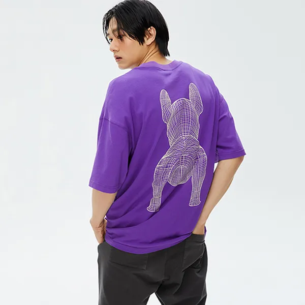 Áo Phông LifeWork Big Radoc LW235TS990 Tshirt Màu Tím
