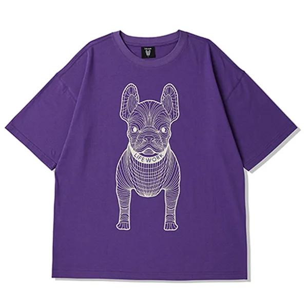 Áo Phông LifeWork Big Radoc LW235TS990 Tshirt Màu Tím