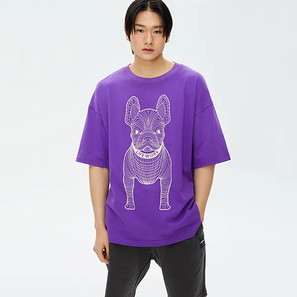 Áo Phông LifeWork Big Radoc LW235TS990 Tshirt Màu Tím