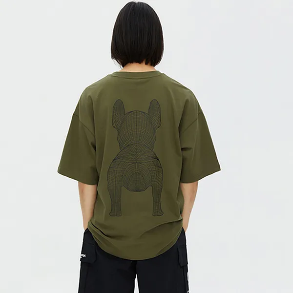 Áo Phông LifeWork Big Radoc LW235TS990 Tshirt Màu Xanh Olive
