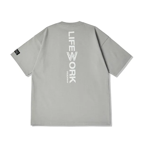 Áo Phông LifeWork Lava Bigradoc LW232TS416 Tshirt Màu Xám