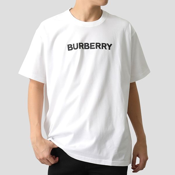 Áo Phông Nam Burberry White With Logo Printed – 8055309 Tshirt Màu Trắng - 1