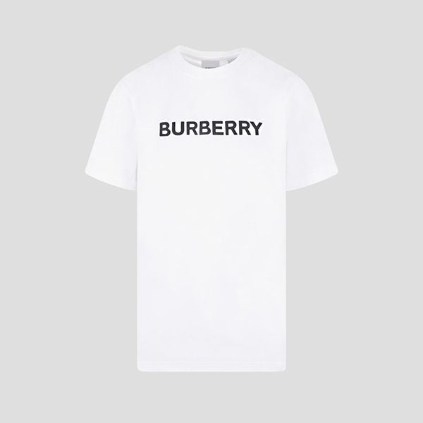 Áo Phông Nam Burberry White With Logo Printed – 8055309 Tshirt Màu Trắng - 3