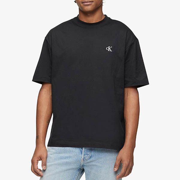 Áo Phông Nam Calvin Klein CK Logo Crew Neck T-Shirt 40HM229BAE Màu Đen - 3