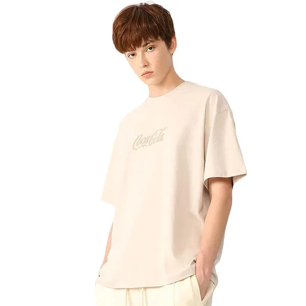 Áo Phông Nam Coca-Cola Logo Classic Tshirt Màu Kem Size M - Thời trang - Vua Hàng Hiệu
