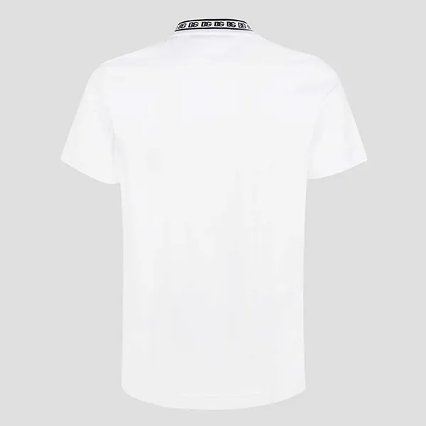 Áo Phông Nam Dolce & Gabbana D&G White With Logo DG Round-Neck Printed Tshirt G8PJ4Z HU7MA W0800 Màu Trắng