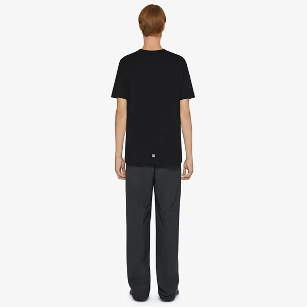Áo Phông Nam Givenchy Logo Printed Tshirt BM716R3YAA 001 Màu Đen