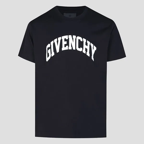 Áo Phông Nam Givenchy Logo Printed Tshirt BM716R3YAA 001 Màu Đen